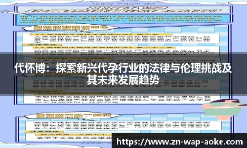 代怀博：探索新兴代孕行业的法律与伦理挑战及其未来发展趋势