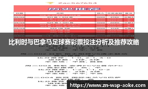 比利时与巴拿马足球赛彩票投注分析及推荐攻略